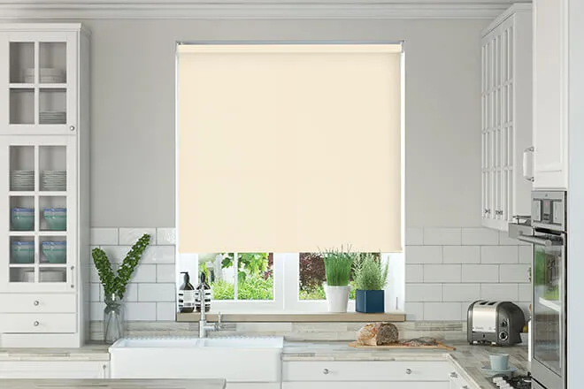 Nevada Vanilla - Moisture Resistant Roller Blind