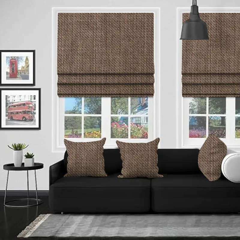 Eb Adana Slate Grey Roman Blind