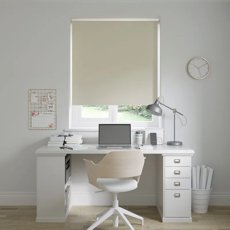 Barcelona Butter Cream Roller Blinds