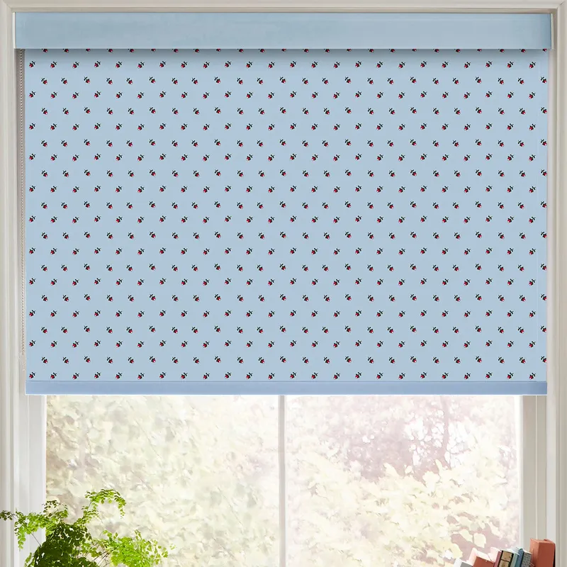 Cath Kidston Rose Bud Made To Measure Roller Blind Blue
