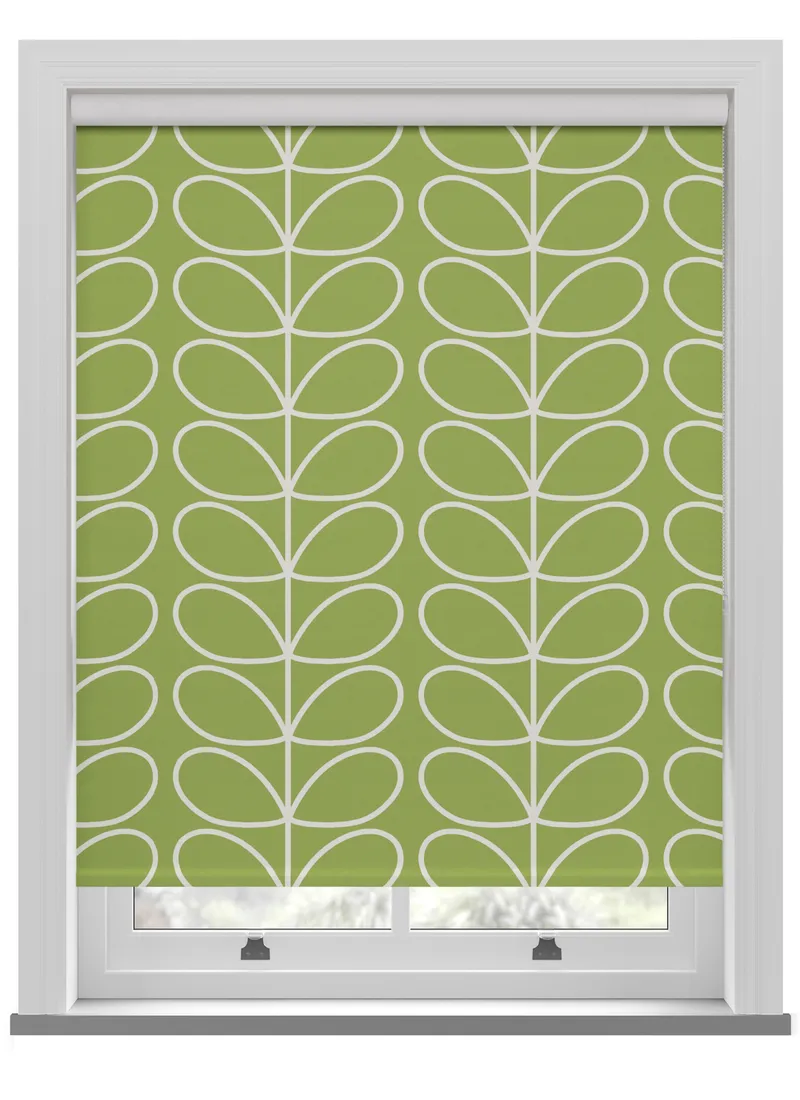 Orla Kiely Jumbo Linear Stem Chalky Green Roller Blind