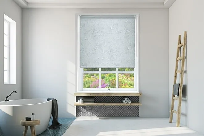 Libby Steel - Vinyl Blackout Roller Blind
