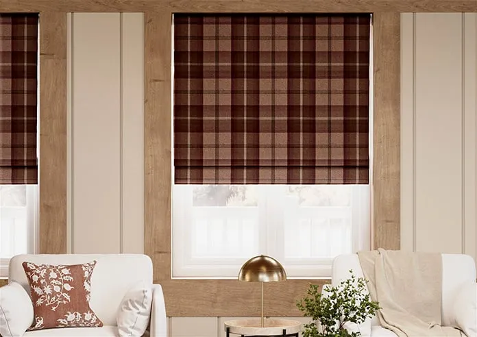Highland Mulberry - Roman Blind