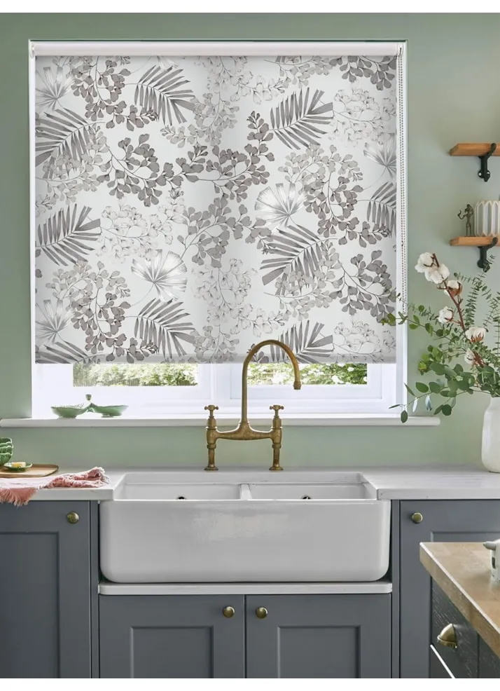 Maidenhair Dove Grey Roller Blind