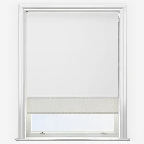 Double Roller Sunvue Porcelain & Cream Double Roller Blind