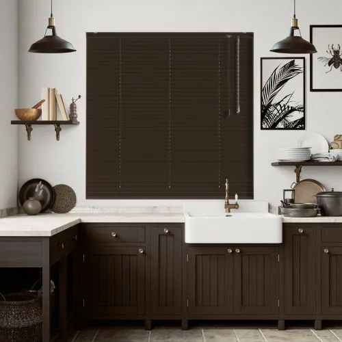 Deep Brown Venetian Blind