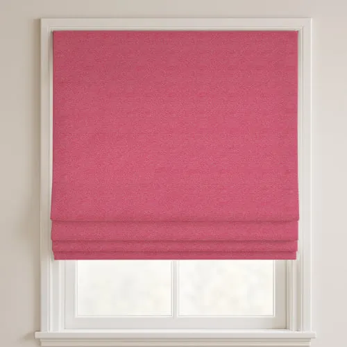 Zest Hot Pink Deluxe Roman Blinds