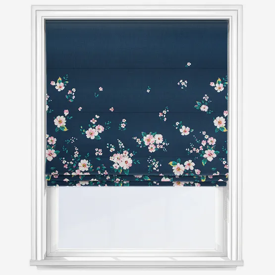 Cath Kidston Spitalfields Border Navy Roman Blind