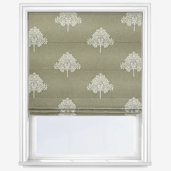 William Morris At Home Marigold Tree Embroidery Nettle Roman Blind