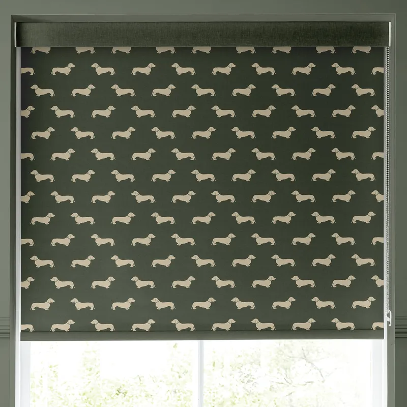 Emily Bond Peggy Made To Measure Blackout Roller Blind Fern