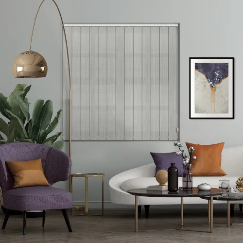 Linen Shadow Grey Vertical Blind