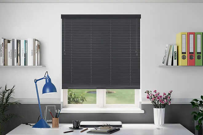 Millennium Charcoal - 50mm Aluminium Venetian Blinds