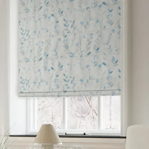 Reus Made To Measure Roman Blind Cornflower Blue
