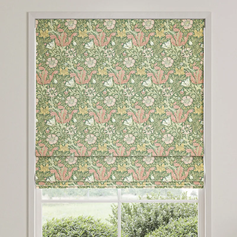 William Morris Compton Velvet Made To Measure Roman Blind Apple
