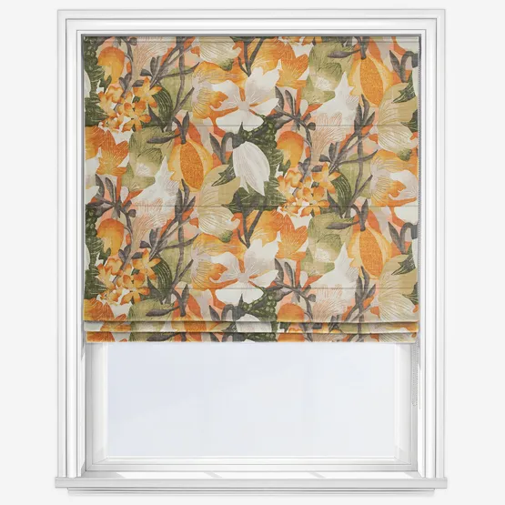 Edinburgh Weavers Lucy Burnt Orange Roman Blind
