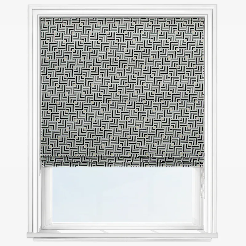 Symmetry Monochrome Roman Blind