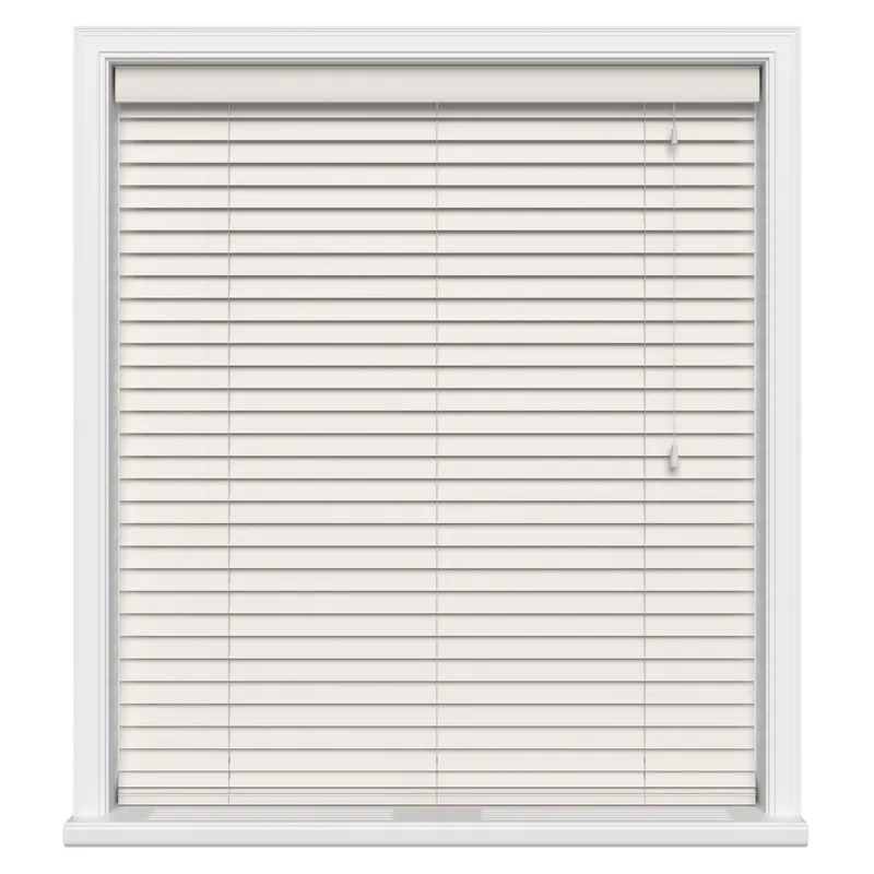 Off White Real Wood Motorised Uk - Wooden Blinds