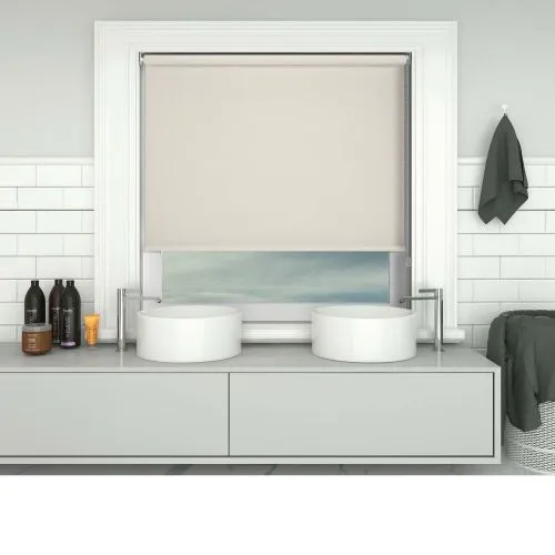 Shower Safe Beige Roller Blind