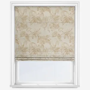 Flora Gold Roman Blind