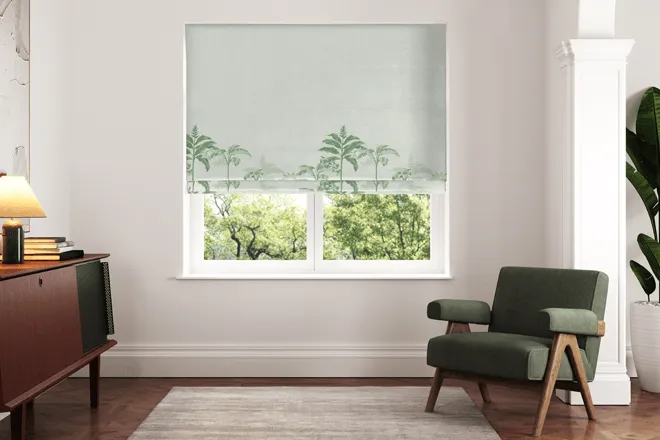 Ted Baker Rhapsody Celadon - Designer Roman Blind