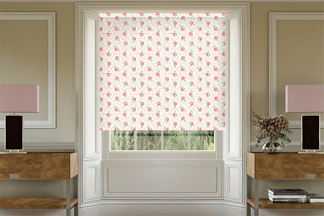 Cath Kidston Provence Rose Pink - Designer Roller Blind