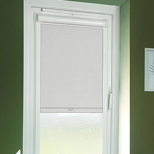 Metz White (Moisture Resistant) Perfect Fit Blackout Roller Blinds