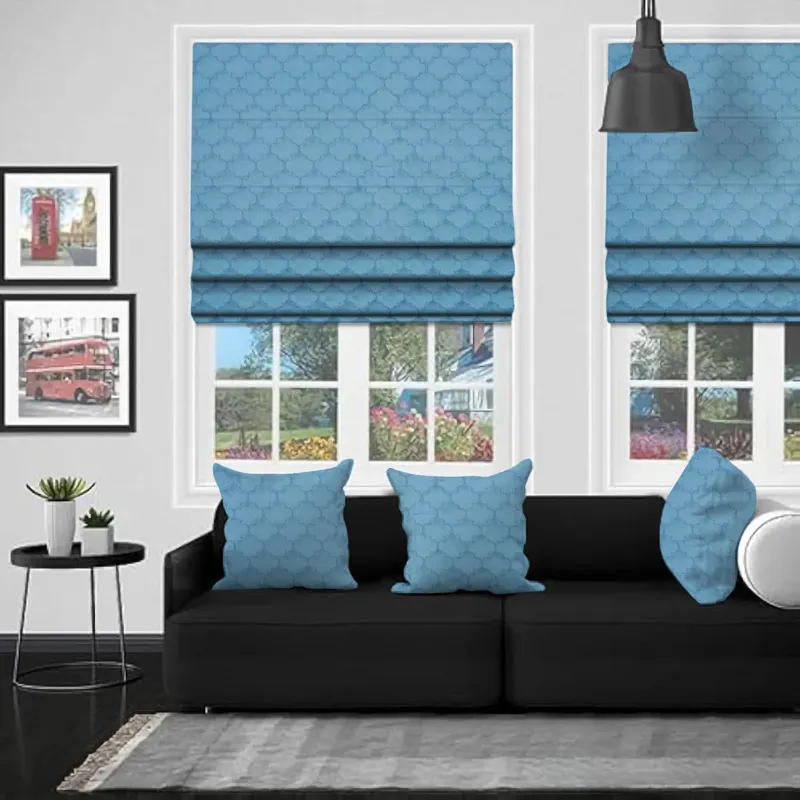 Eb Alhambra Aqua Roman Blind