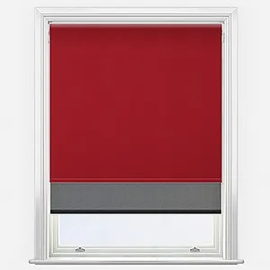 Aqualuxe Lava & Sunvue Jet Black Double Roller Blind