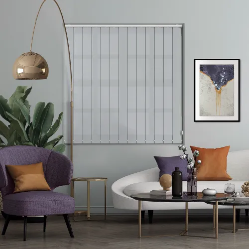 Asteroid Silver Vertical Blind