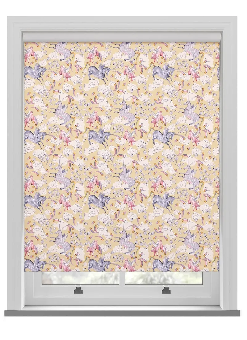 Cath Kidston Unicorn Yellow Roller Blind