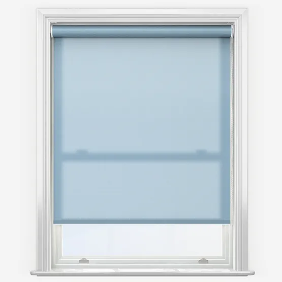 Deluxe Plain Powder Blue Roller Blind