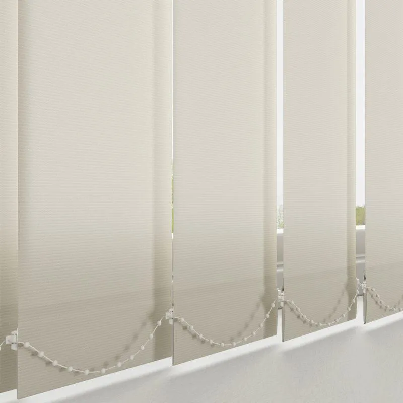 Plain Pvc Blackout Made To Measure Vertical Blind Linen