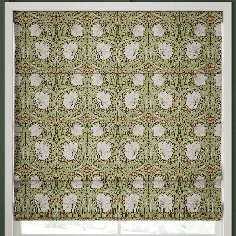 William Morris Pimpernel Made To Measure Roman Blind Nettle