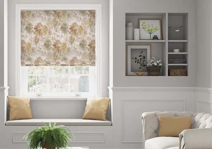 Woodland Auburn - Roman Blind