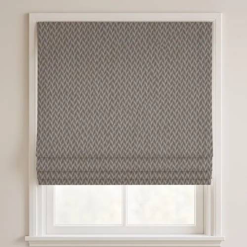 Dash Slate Deluxe Roman Blinds