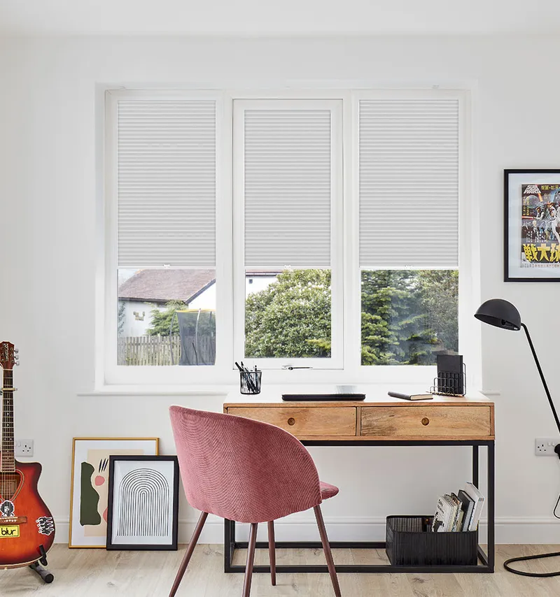 Luna Cloud 25mm Perfect Fit Pleated Blinds Perfect Fit Honeycomb Blinds