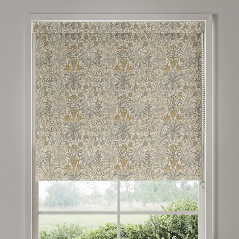 William Morris Woodland Weeds Blackout Made To Measure Roller Blind Barley