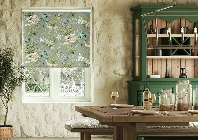 Jade Willow Green - Roller Blind