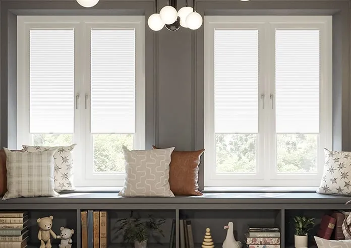 Umbra (Blackout) White - Stick Fit Honeycomb Blind