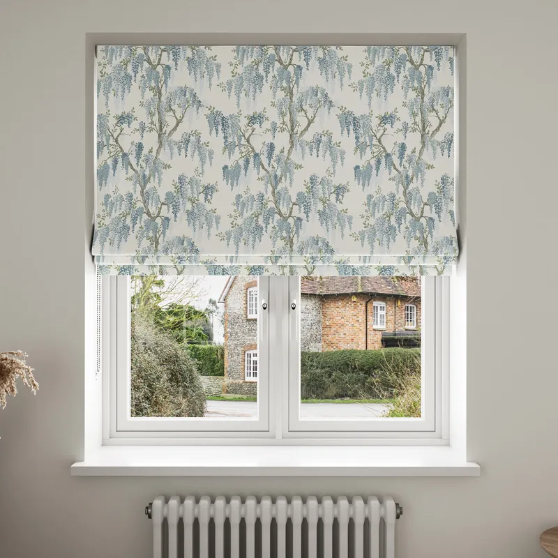 Laura Ashley Wisteria Newport Blue Blinds Uk