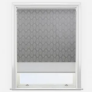 Boheme Steel & Grey Double Roller Blind