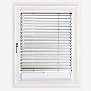 Pure White Easy Click Wooden Blind
