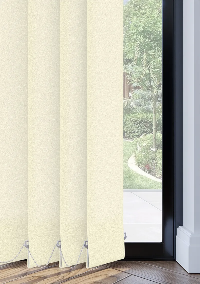 Ecru Rustic Weave Vertical Blind