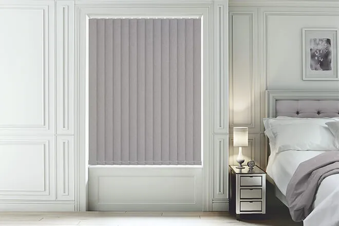 Canvas Dark Grey - Textured Vertical Blind