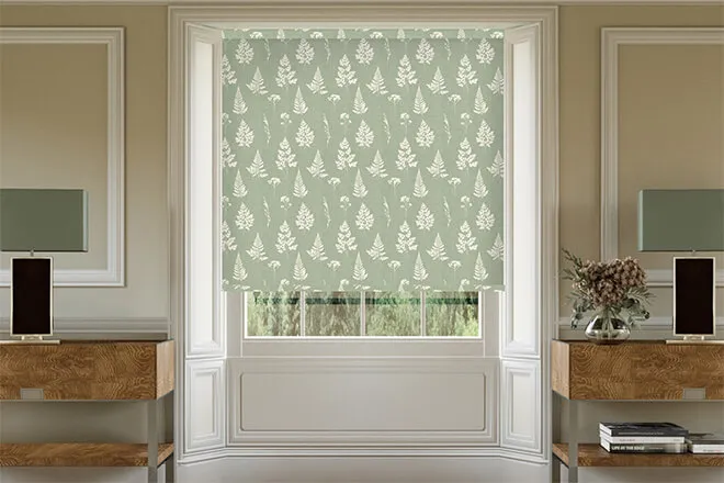 Emily Bond Tynesfield Sage - Designer Roller Blind