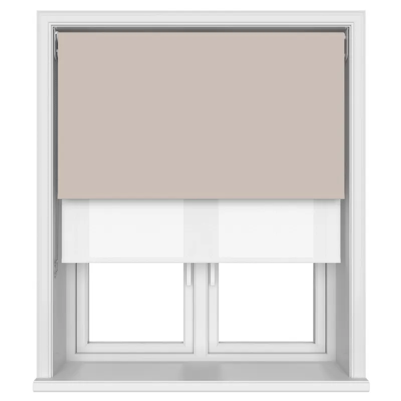 Tradechoice Blackout Beige Double Roller Blind