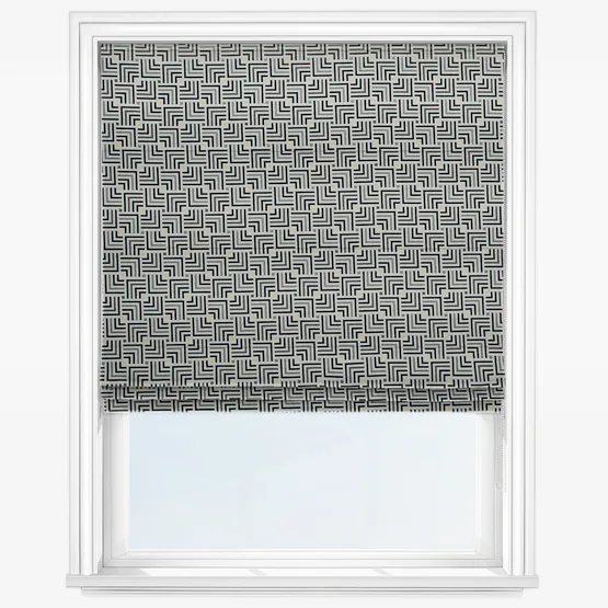 Symmetry Monochrome Roman Blind