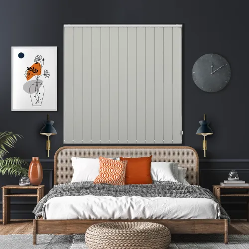 Bedtime Grey Whisper Vertical Blind