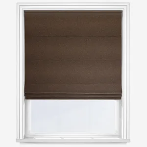 Moon Earth Walnut Roman Blind
