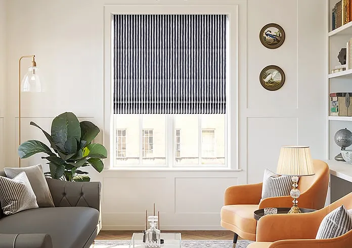 Vintage Stripe Drama - Roman Blind